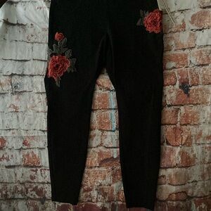 Zac & Rachel Women's Pull On Boho Floral Pants/Leggings Size 10 NWT